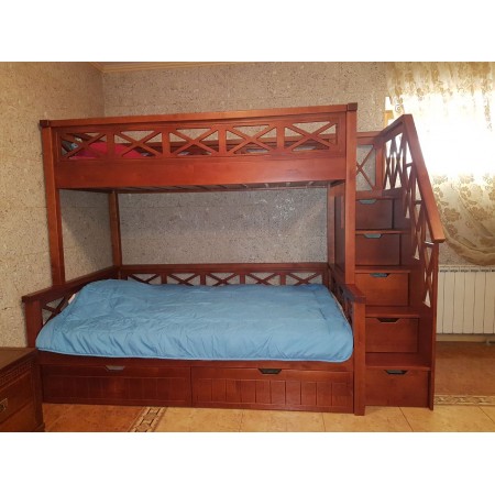 Двухъярусная кровать с широким спальным местом, Bambini Letto