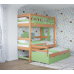 Двухъярусная кровать с выкатным спальным местом, Bambini Letto