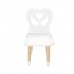 Детский стул Крылья с сердцем белый, с носочками, Bambini Letto