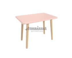 Детский стол Прямоугольный розовый
