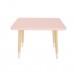 Детский стол Прямоугольный розовый, с носочками, Bambini Letto