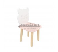 Детский стул Котик розовый