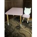 Детский стул Котик розовый, с носочками, Bambini Letto