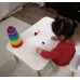 Детский стол Прямоугольный белый, Bambini Letto