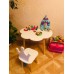 Детский комплект стол Облако и стул Корона белый, Bambini Letto