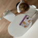 Детский стол Овальный белый, с носочками, Bambini Letto