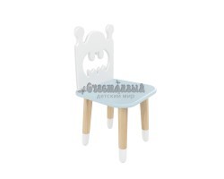 Детский стул Бэтмен голубой, с носочками