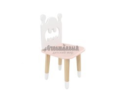 Детский стул Бэтмен розовый, с носочками