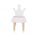 Детский стул Корона нежная лаванда, с носочками, Bambini Letto