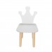 Детский стул Корона серый перламутр, Bambini Letto