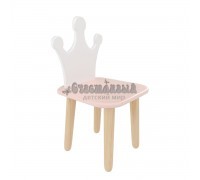 Детский стул Корона розовый