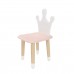 Детский стул Корона розовый, с носочками, Bambini Letto