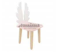 Детский стул Крылья розовый