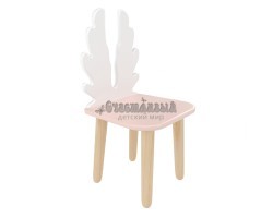 Детский стул Крылья розовый