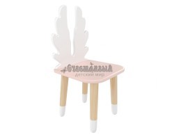 Детский стул Крылья розовый, с носочками