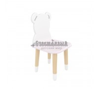 Детский стул Мишка нежная лаванда, с носочками