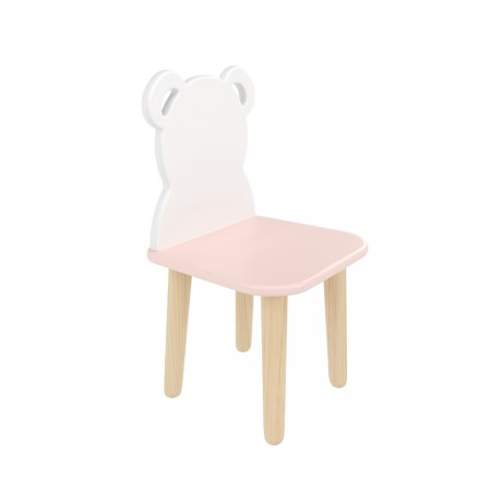 Детский стул Мишка розовый, Bambini Letto