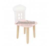 Детский стул Домик розовый