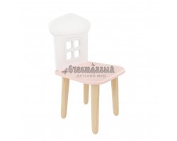 Детский стул Домик розовый