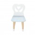 Детский стул Крылья с сердцем голубой, с носочками, Bambini Letto