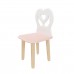Детский стул Крылья с сердцем розовый, Bambini Letto