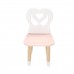 Детский стул Крылья с сердцем розовый, с носочками, Bambini Letto