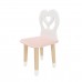 Детский стул Крылья с сердцем розовый, с носочками, Bambini Letto
