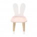 Детский стул Уши зайца розовый, с носочками, Bambini Letto