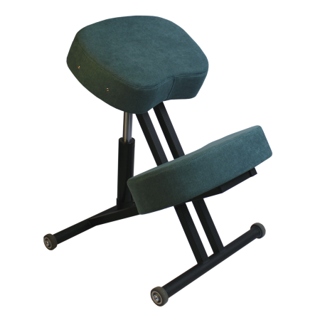 Коленный стул Олимп СК 1-2 Газлифт зеленое стекло, Takasima