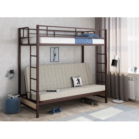 Двухъярусная кровать с диваном Мадлен, Формула Мебели