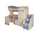 Детская кровать - чердак со столом и шкафом 4.4.2, Мебельная фабрика Корвет