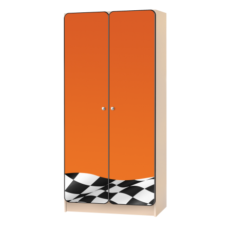 Шкаф детский «Флаг» оранжевый, Carobus