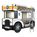 Двухъярусная кровать-Автобус СлипинБас "МЧС" белый, Carobus