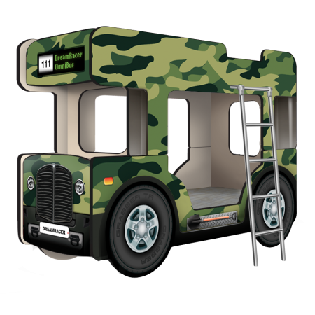 Двухъярусная кровать-Автобус ОмниБус "Милитари", Carobus