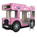 Двухъярусная кровать-Автобус МикроБас "Китти Кэт" розовый, Carobus