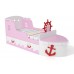 Кровать детская игровая Корабль розовая, Bambini Letto
