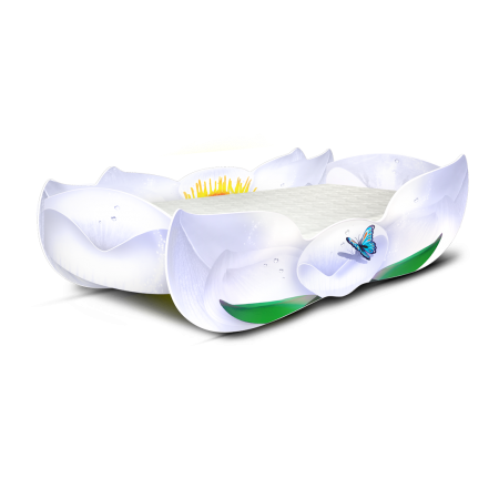 Кровать - Цветок "Лилия" белая, Carobus