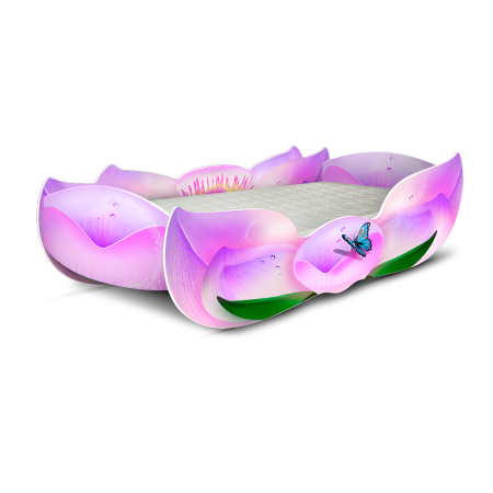 Кровать - Цветок "Лотос" розовый, Carobus