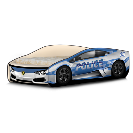 Кроватка-машинка Ламбо Police, Carobus