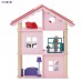 Трехэтажный домик для куклы - Роза Хутор с 14 предметами мебели, PAREMO