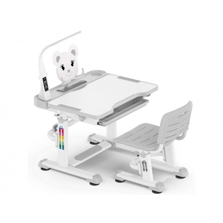 Комплект парта и стульчик Mealux BD-04 New XL с лампой (EVO-04 XL new )
