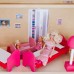 Кукольный домик для Барби - Грация 16 предметов мебели лестница лифт качели, PAREMO