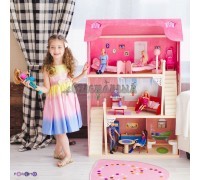Кукольный домик для Барби - Вдохновение 16 предметов мебели 2 лестницы