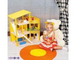 Кукольный домик "Солнечная Ривьера" с мебелью 21 предмет