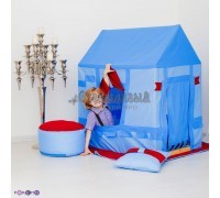 Текстильный домик-палатка с пуфиком для мальчика "Замок Бристоль"